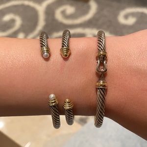 David Yurman 3 bracelets